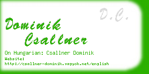 dominik csallner business card